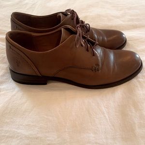 Frye cognac leather oxfords